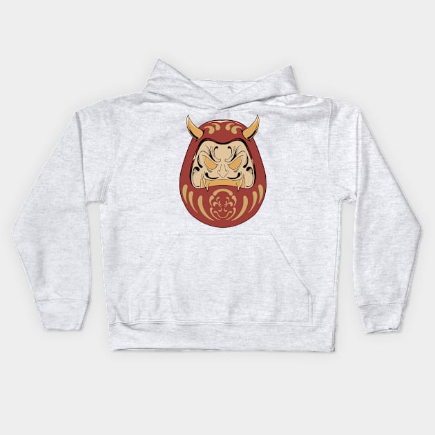 Daruma oni Kids Hoodie by 995dsgn